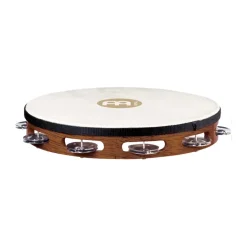 Meinl Tambourine - 1 Row Aluminium Jingles - African Brown