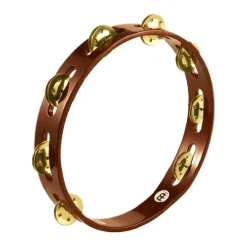 Meinl Tambourine With 1 Row Brass Jingles - African Brown