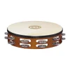 Meinl Wood Tambourine With 2 Rows Aluminium Jingles- African Brown