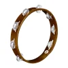 Meinl Wood Tambourine With 1 Row Steel Jingles - African Brown