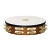 Meinl Wood Tambourine With 2 Rows Brass Jingles - African Brown