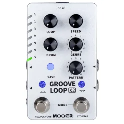 Mooer Dual Footswitch 'Groove Loop X2' Stereo Looper Guitar Effects Pedal