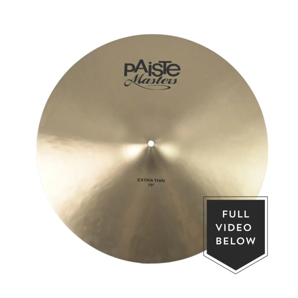 Paiste 19" Masters Extra Thin Crash