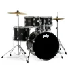 PDP Centerstage Series 20" 5 Piece Drum Kit Iridescent Black Sparkle with Hardware Cymbals and Thone