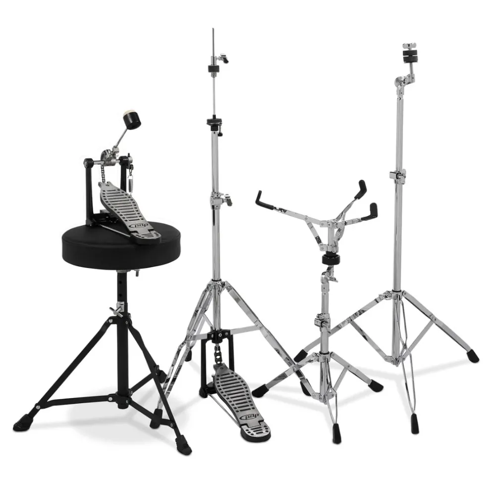 PDP Centerstage Series 20" 5 Piece Drum Kit Iridescent Black Sparkle with Hardware Cymbals and Thone