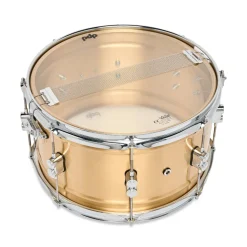 PDP Concept Brass 8x14-inch 1.2mm Snare Drum - Natural Satin Brushed Brass