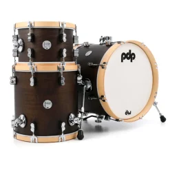 PDP Concept Maple Classic Bop 3-piece Shell Pack - Walnut with Natural Hoops