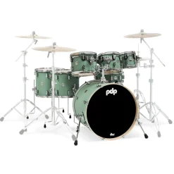 PDP Concept Maple 7-Piece Shell Pack - Satin Foam Green