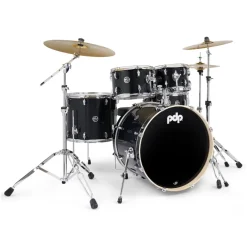 PDP Mainstage 5-Piece Complete Drum Set with Hardware and Cymbals - Black Sparkle