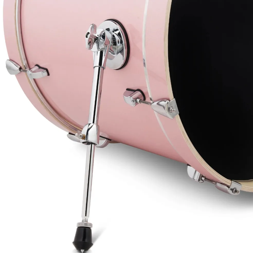 PDP Mainstage 5-Piece Complete Drum Set with Hardware and Cymbals - Pale Rose