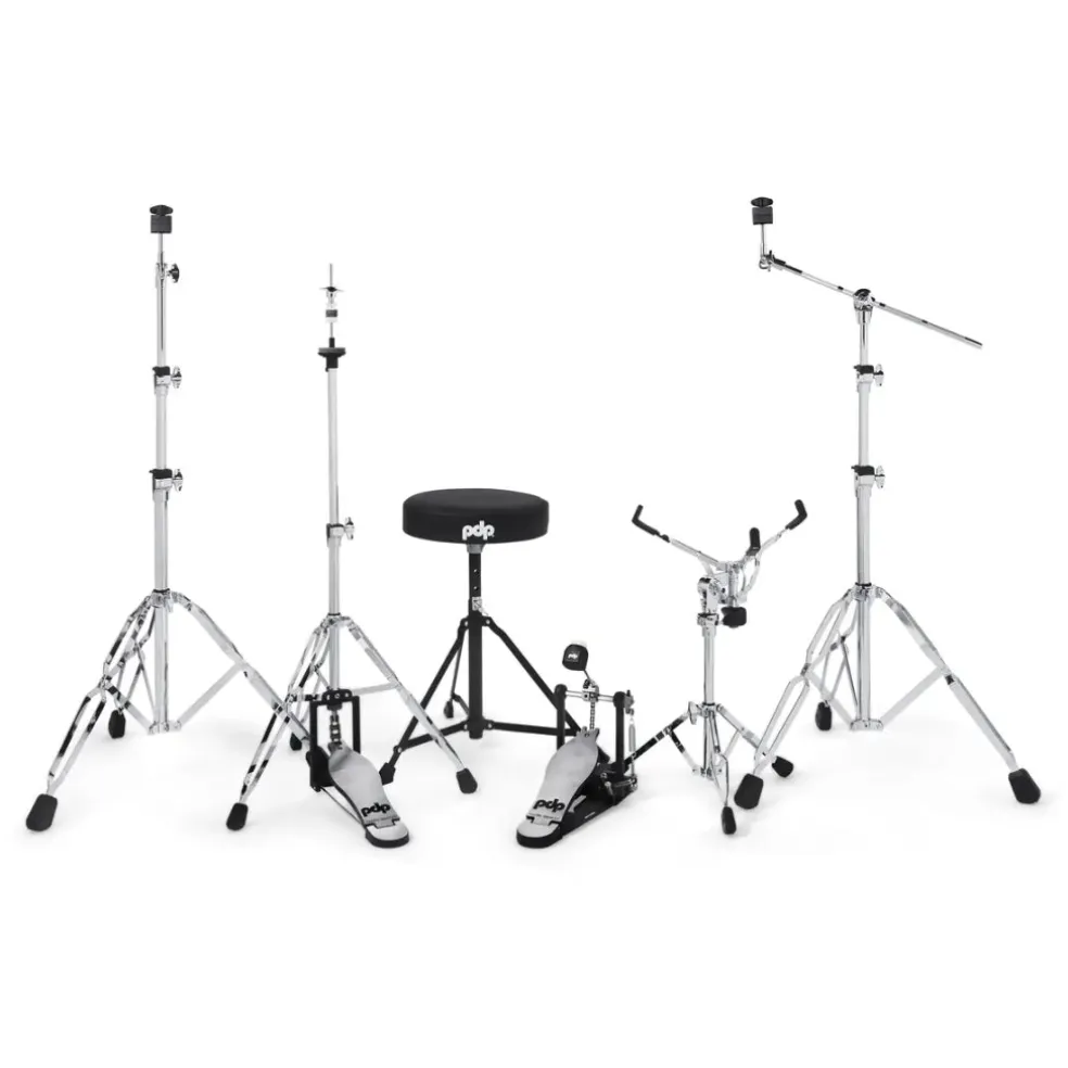PDP Mainstage 5-Piece Complete Drum Set with Hardware and Cymbals - Pale Rose