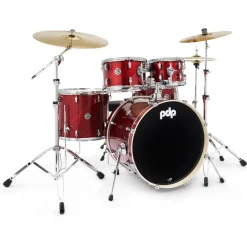 PDP Mainstage 5-Piece Complete Drum Set with Hardware and Cymbals - Twisted Cherry