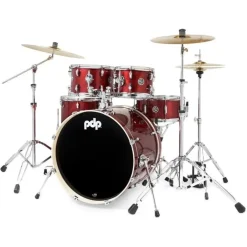 PDP Mainstage 5-Piece Complete Drum Set with Hardware and Cymbals - Twisted Cherry