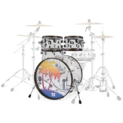 PDP 25th Anniversary Acrylic with Walnut Hoops Shell Pack - 7x10, 8x12, 16x16, 16x22