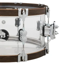 PDP 25th Anniversary Acrylic with Walnut Hoops Snare - 14X6.5