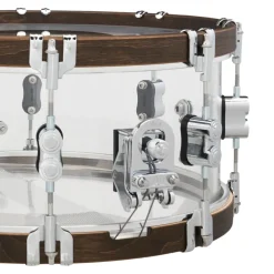 PDP 25th Anniversary Acrylic with Walnut Hoops Snare - 14X6.5