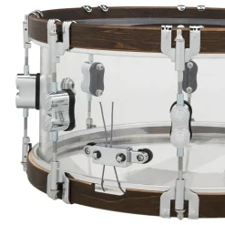 PDP 25th Anniversary Acrylic with Walnut Hoops Snare - 14X6.5