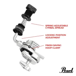 Pearl Bass Drum Hoop Mounted Closed Hi-Hat Holder