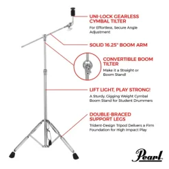 Pearl BC-820 Boom Cymbal Stand