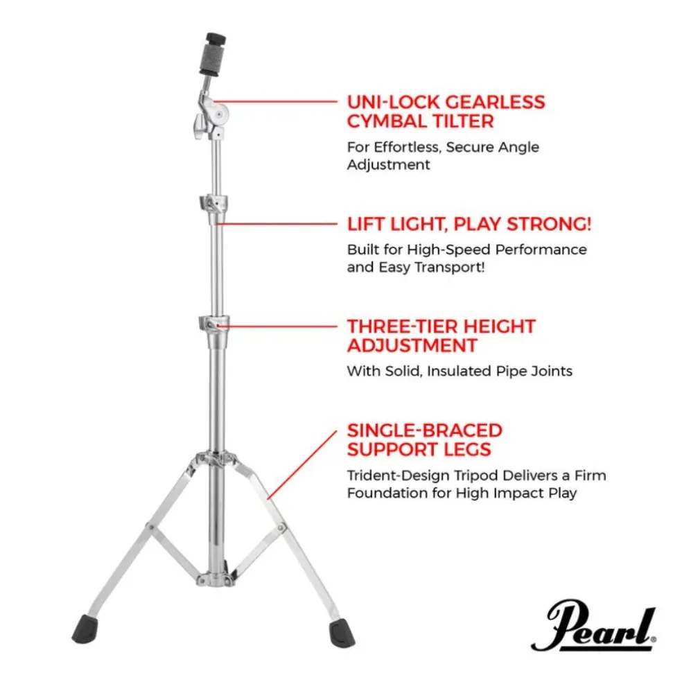 Pearl C-930S Straight Cymbal Stand - Single Braced