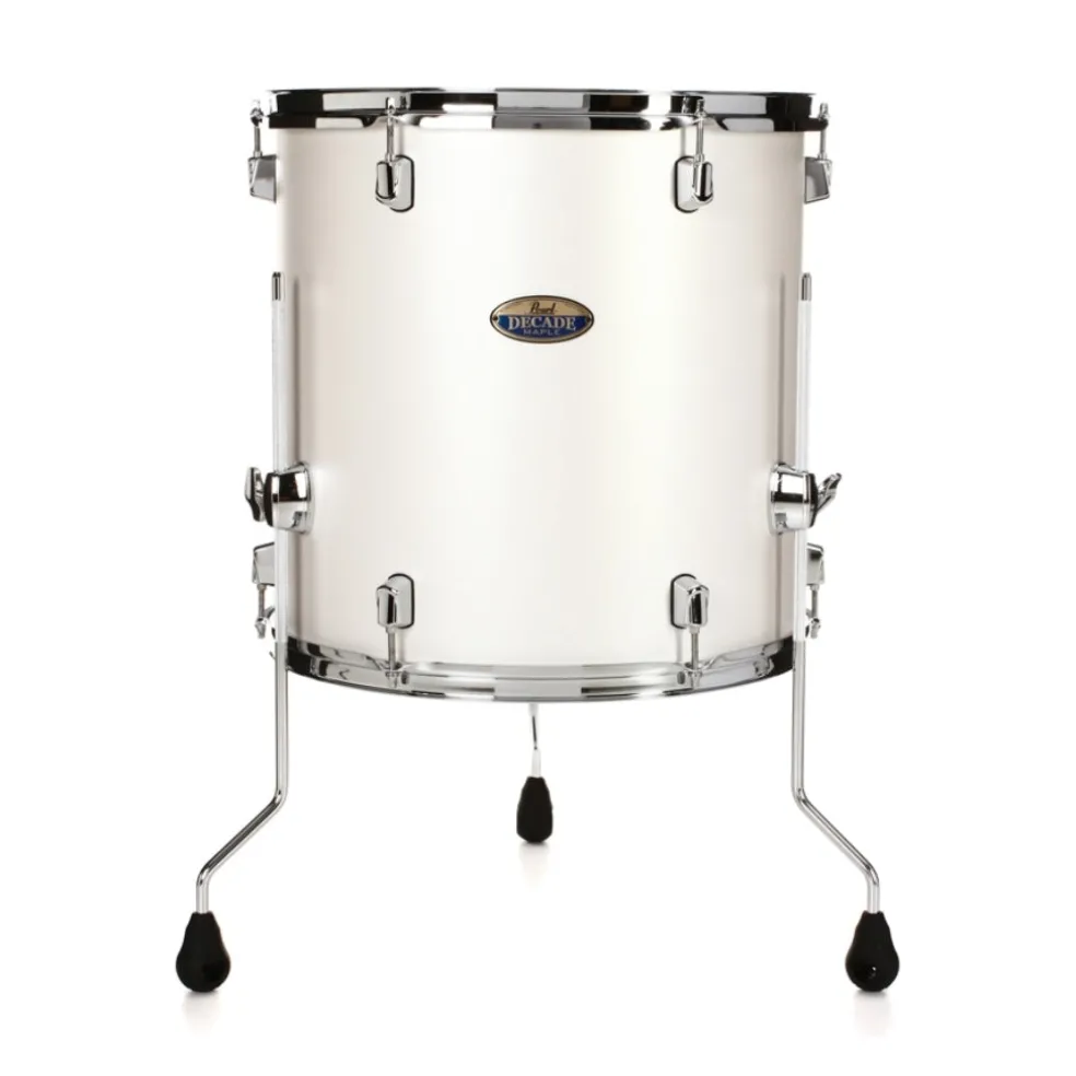 Pearl Decade Maple Floor Tom 16X16" White Satin Pearl