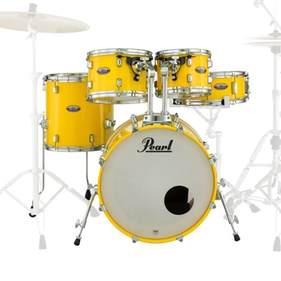 Pearl Decade Maple 22" Fusion Kit with Hardware in Solid Yellow
