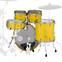 Pearl Decade Maple 22" Fusion Kit with Hardware in Solid Yellow