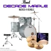 Pearl Decade Maple 22" Fusion Plus Incred-A-Bundle Drum Kit- Blue Mirage