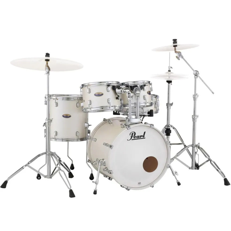 Pearl Decade Maple 22" Fusion Plus Kit with 900 Series Hardware Pack - White Satin Pearl