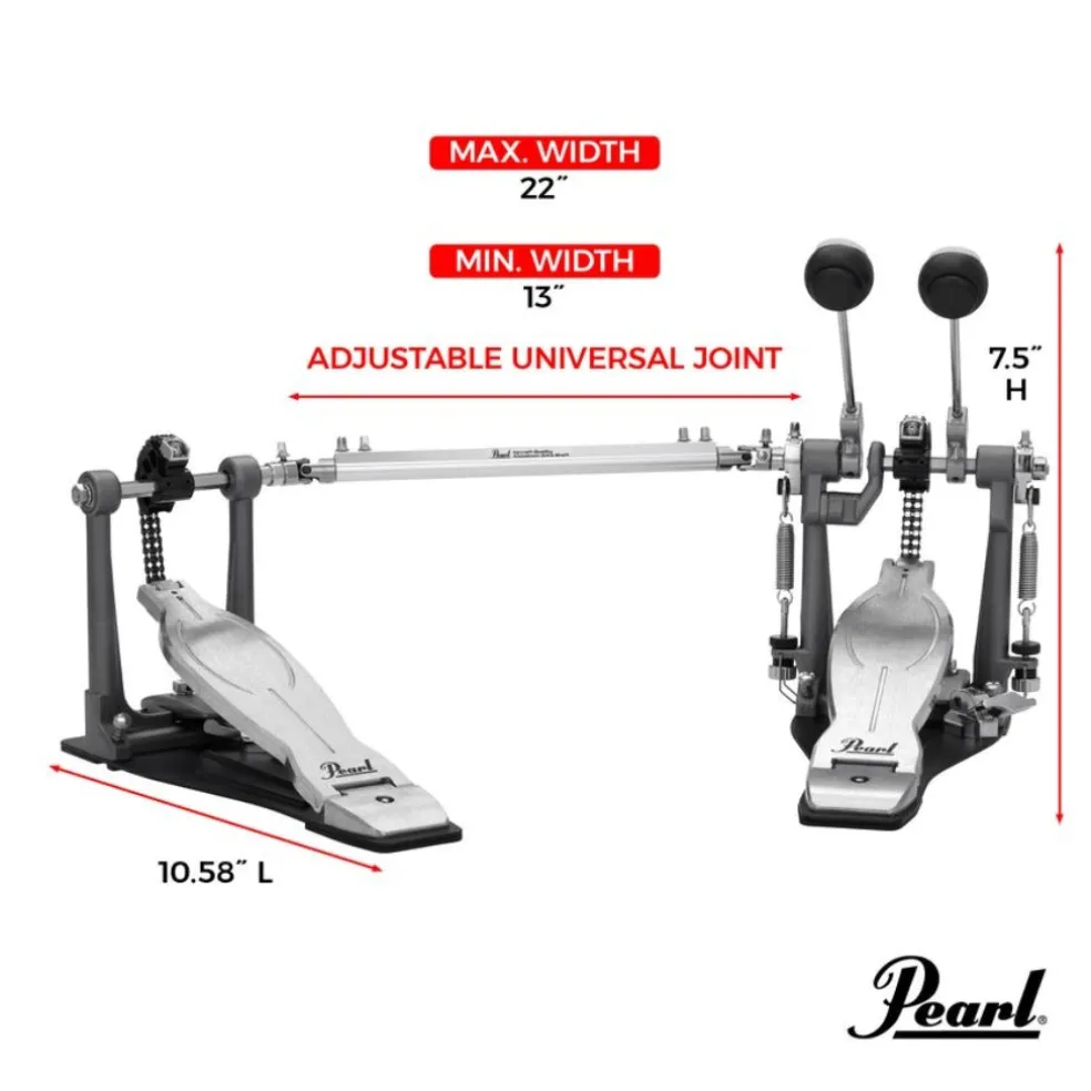 Pearl Eliminator Solo Double Pedal - Black