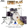 Pearl Export 22" EXX Fusion Plus Drum Kit Package with Zildjian Cymbals & Hardware - Purple Nebula