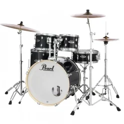 Pearl Export 22" EXX Fusion Drum Kit Package with Zildjian Cymbals & Hardware - Jet Black