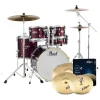 Pearl Export 22" EXX Fusion Plus Drum Kit Package with Zildjian Cymbals & Hardware - Burgundy