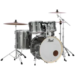 Pearl Export 22" EXX Fusion Plus Drum Kit Package with Zildjian Cymbals & Hardware - Smokey Chrome