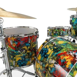 Pearl EXX Artisan 22" 4 Piece Fusion Plus Kit with Hardware - Limited Edition NY Splatter