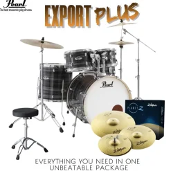 Pearl EXX Export Plus 22" Fusion Plus Kit Package - Graphite Silver Twist