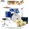 Pearl EXX Export Plus 22" Fusion Plus Kit Package - High Voltage Blue