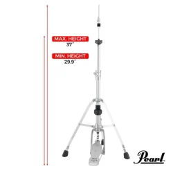 Pearl H-1030 Eliminator Hi-Hat Stand w/ Solo Footboard - Single Braced