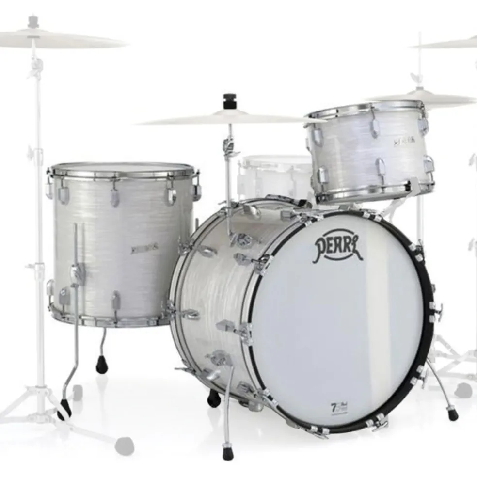 Pearl Limited Edition 75th Anniversary President Phenolic 22" 3 Piece Shell Pack in Pearl White Oyster