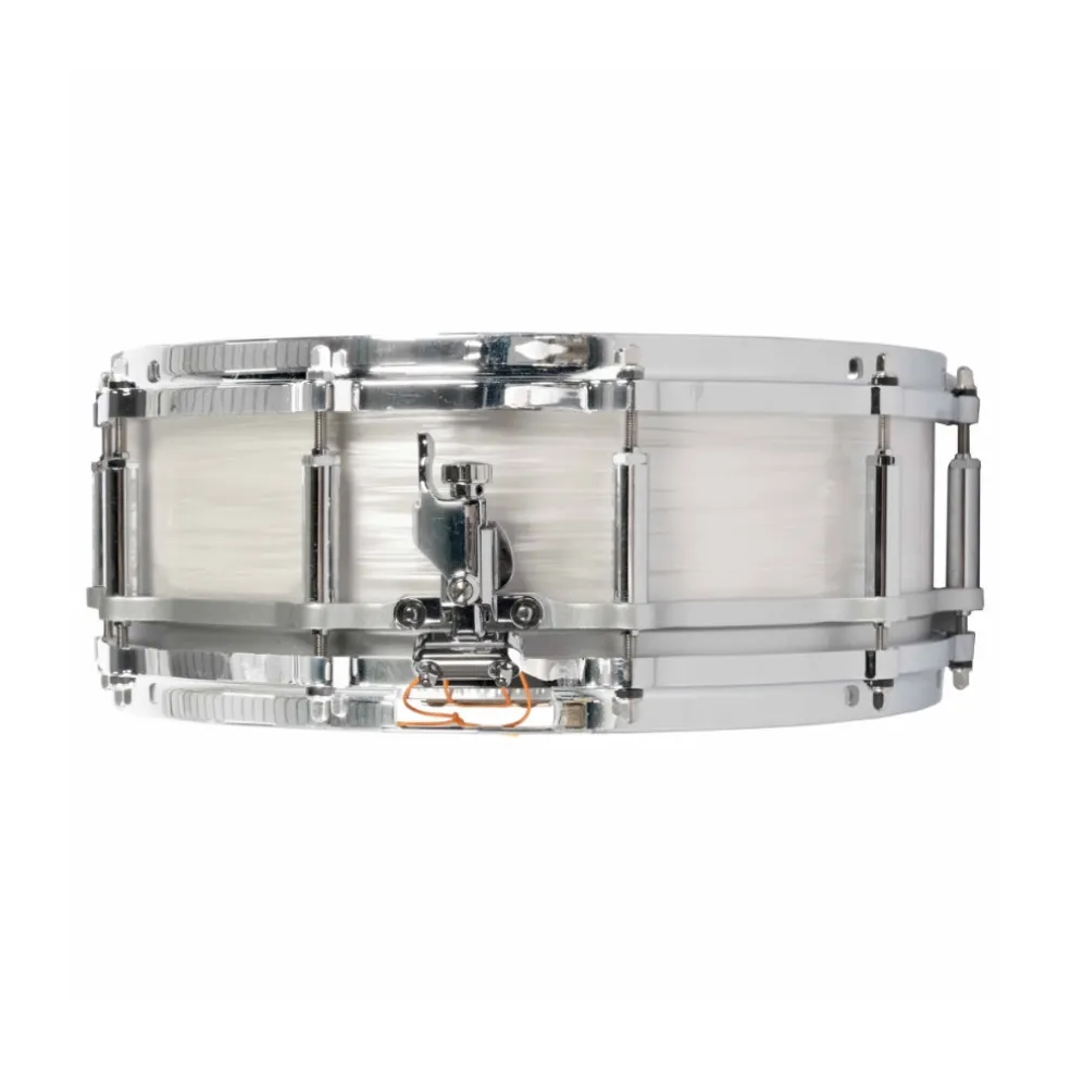 Pearl Limited Edition 75th Anniversary 14X5 Free Floater Phenolic Snare Drum in Pearl White Oyster