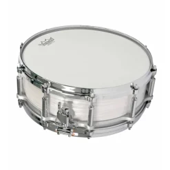 Pearl Limited Edition 75th Anniversary 14X5 Free Floater Phenolic Snare Drum in Pearl White Oyster