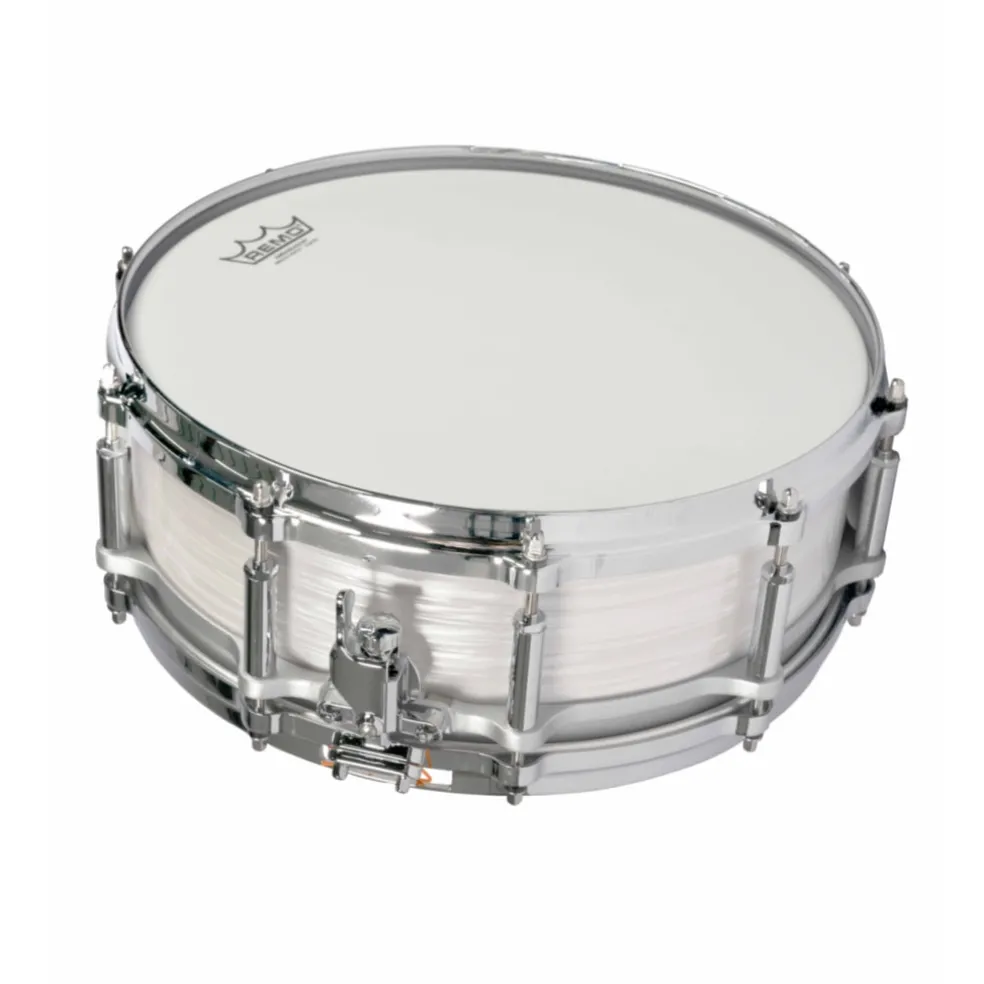 Pearl Limited Edition 75th Anniversary 14X5 Free Floater Phenolic Snare Drum in Pearl White Oyster