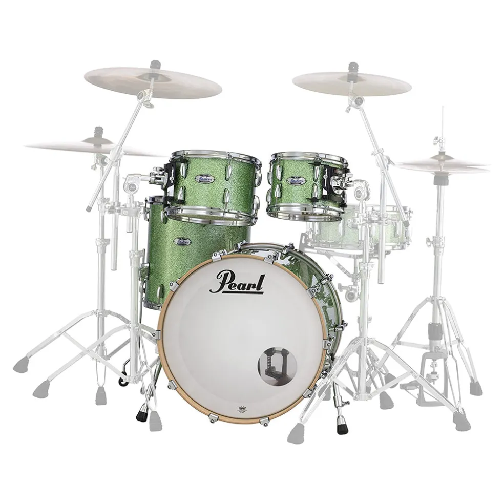 Pearl Masters Maple Complete - MCT 20" 4-Piece Shell Pack (10 x 7TT, 12 x 8TT, 14 x 12FT, 20 x 14BD(BX) Absinthe Sparkle