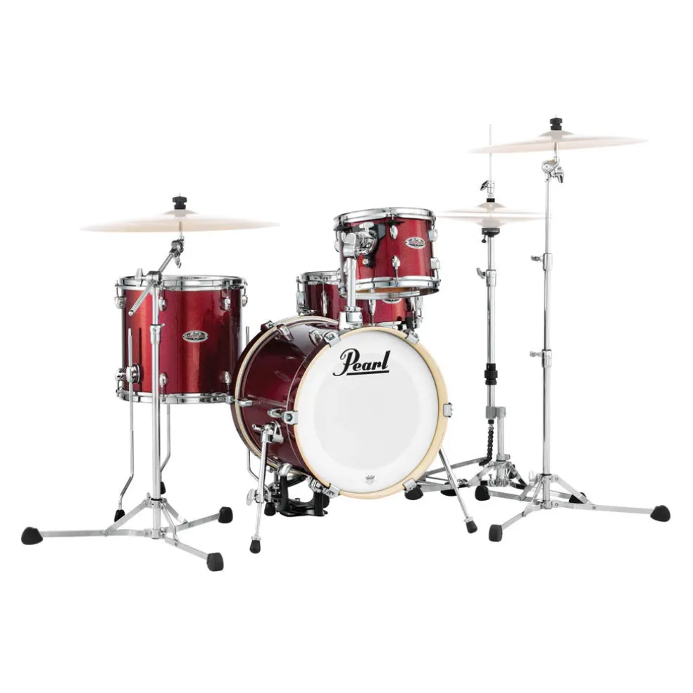 Pearl Midtown 4 Piece Kit w/ Hardware - Black Cherry Glitter