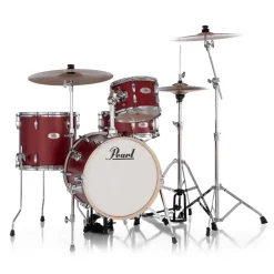 Pearl Midtown 4-pc Compact Drum Set w/Hardware - Matte Red