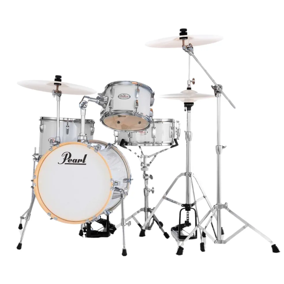 Pearl Midtown Series MT564C33 4-piece Drum Set with Hardware - Pure White