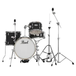 Pearl Midtown Series MT564C752 4-piece Drum Set with Hardware - Matte Asphalt Black