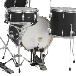 Pearl Midtown Series MT564C752 4-piece Drum Set with Hardware - Matte Asphalt Black