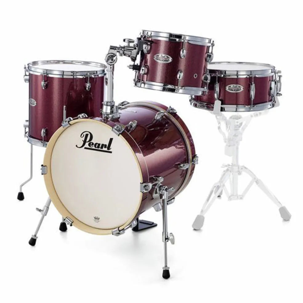 Pearl Midtown Shell Pack - 10, 13FT ,13S , 16K - Black Cherry Glitter