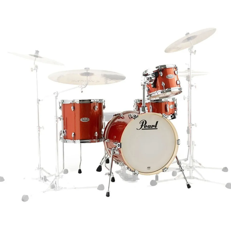 Pearl Midtown Shell Pack - 10, 13FT, 13S, 16K - Orange Crush